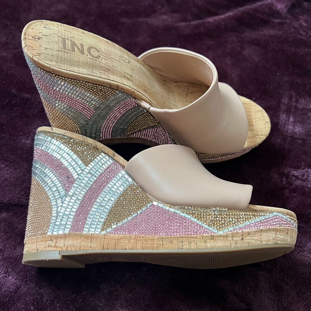 INC Rhinestone Wedges